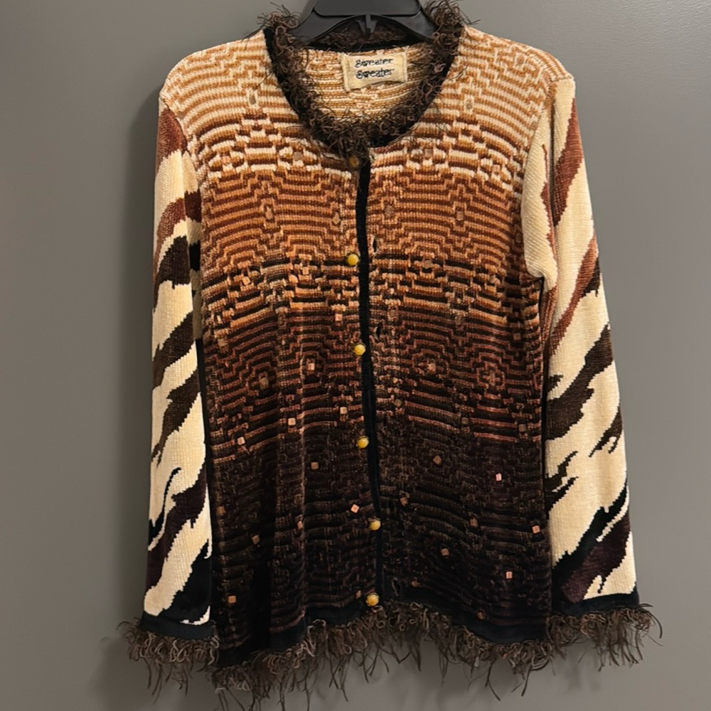 Vintage printed sweater